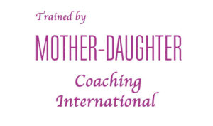 badge to indicate trained by Mother-daughter coaching